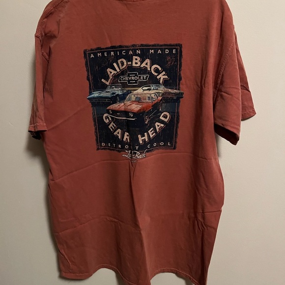 Men's Casual Rust Tee Gear Head Laid Back cotton vintage - Picture 4 of 4